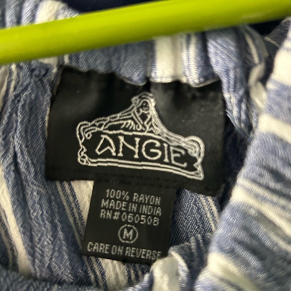 Blue and White Striped Romper - Picture 3 of 3